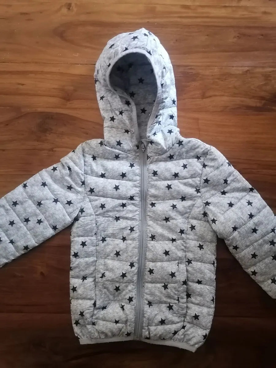 Kids' Hooded Puffer Jacket – Size 5 Years