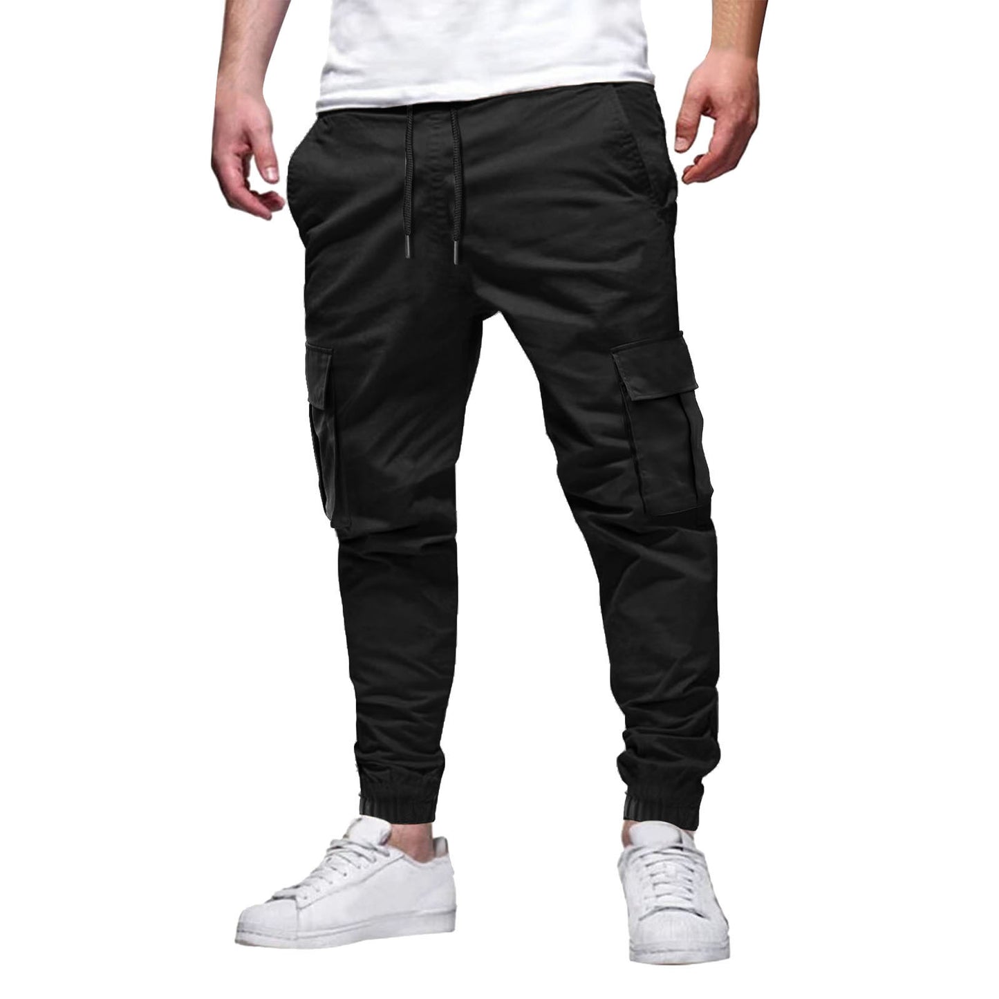 Men's Multi-pocket Drawstring Leisure Japanese Cargo Pants