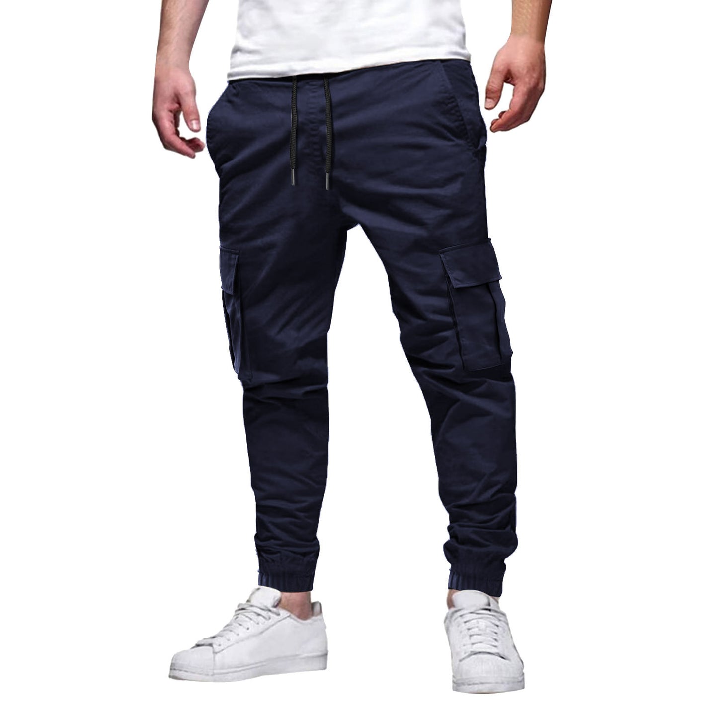 Men's Multi-pocket Drawstring Leisure Japanese Cargo Pants