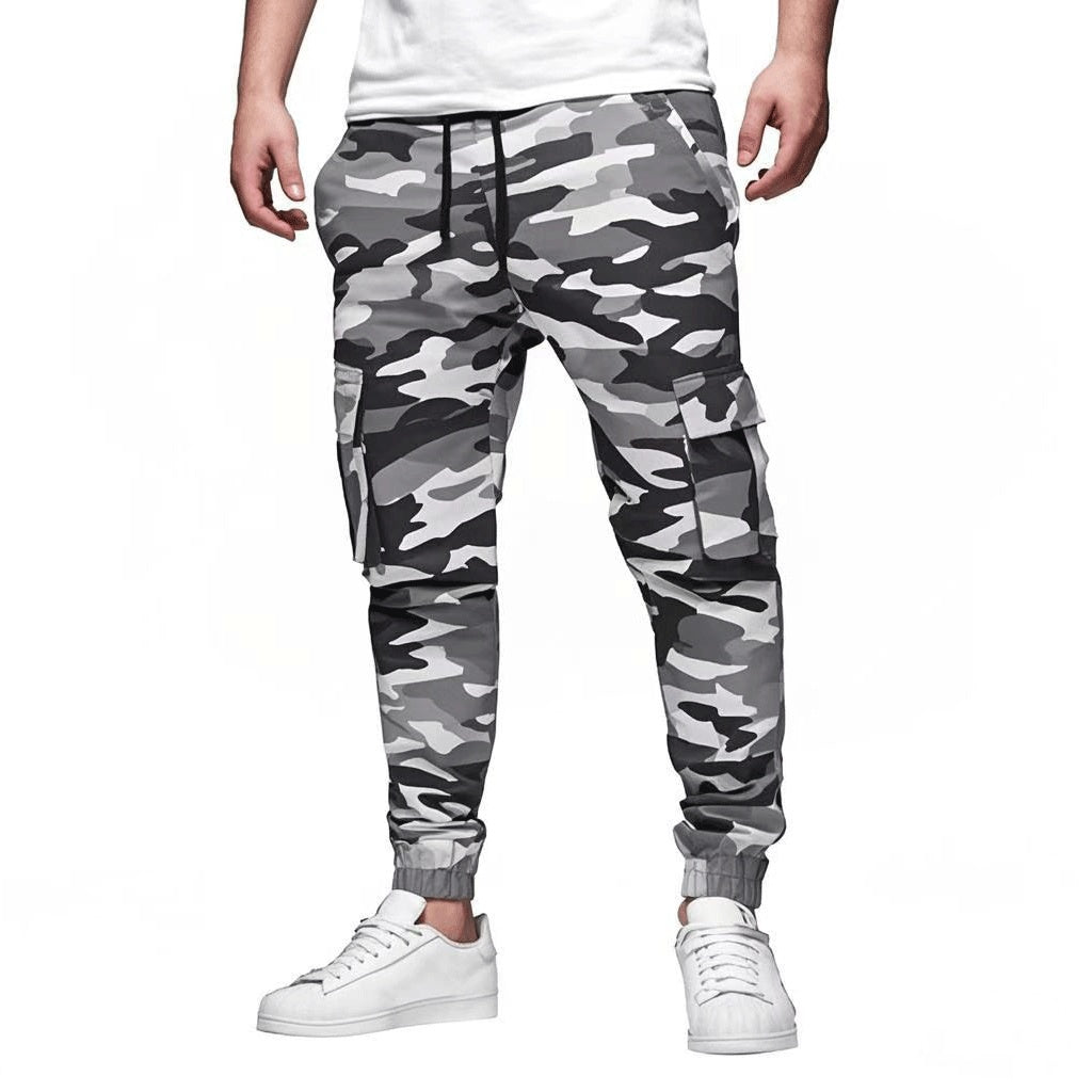 Men's Multi-pocket Drawstring Leisure Japanese Cargo Pants