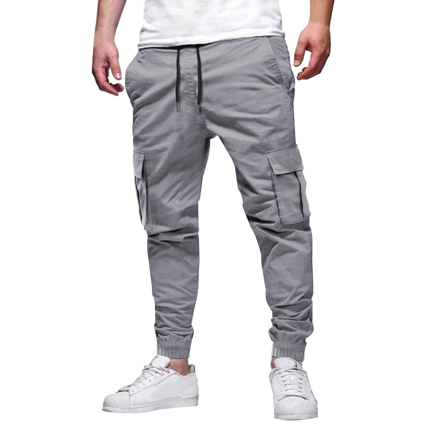 Men's Multi-pocket Drawstring Leisure Japanese Cargo Pants