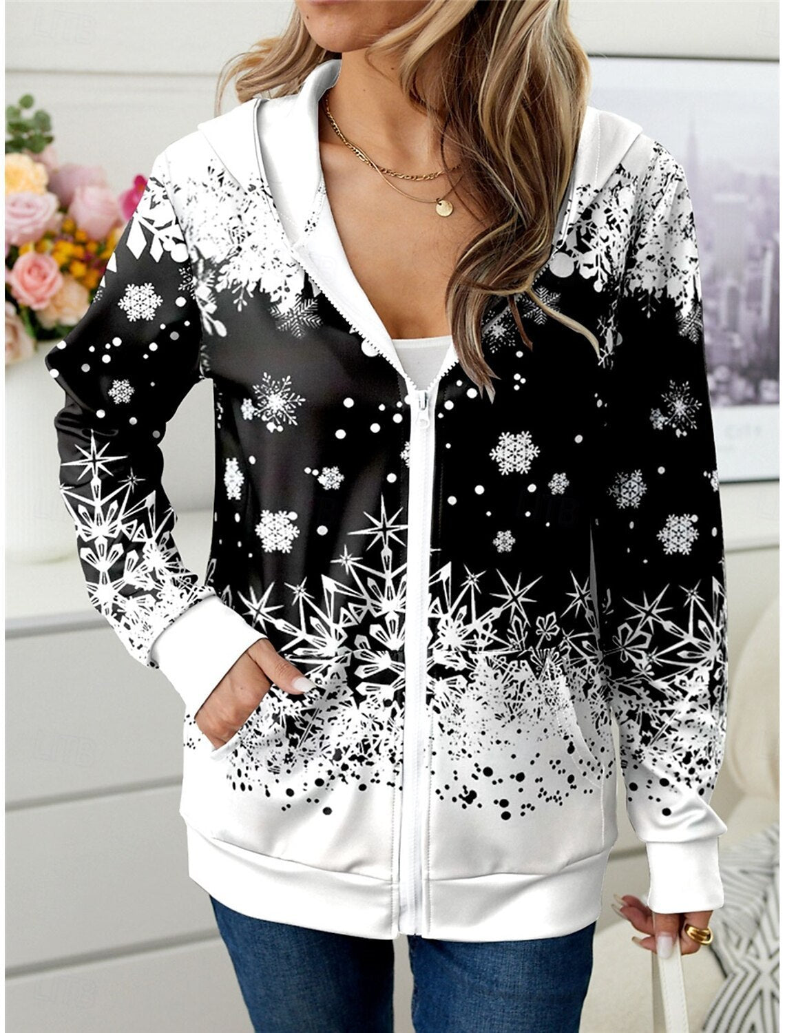 Amazon European And American Zipper Cardigan Fashion Casual