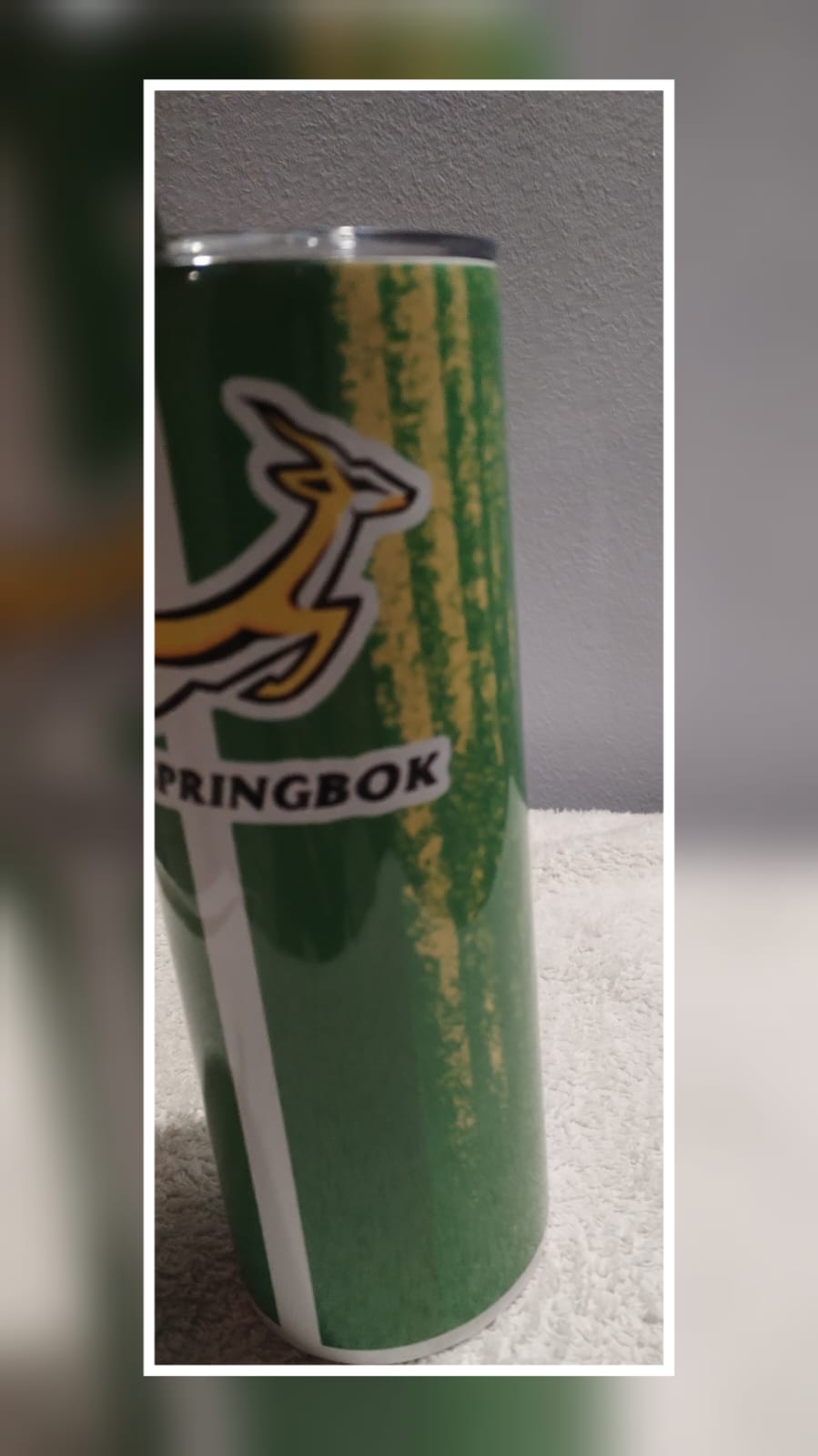 Insulated SA Rugby Supporter Tumblers with Straw