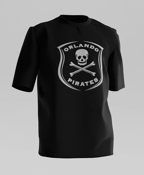 Orlando Pirates Supporter Shirt - Black/White