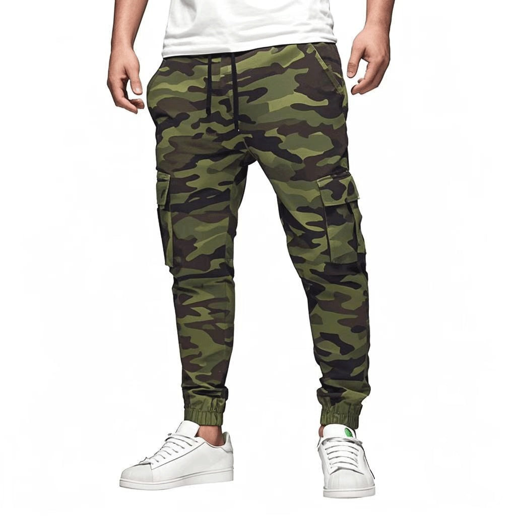 Men's Multi-pocket Drawstring Leisure Japanese Cargo Pants