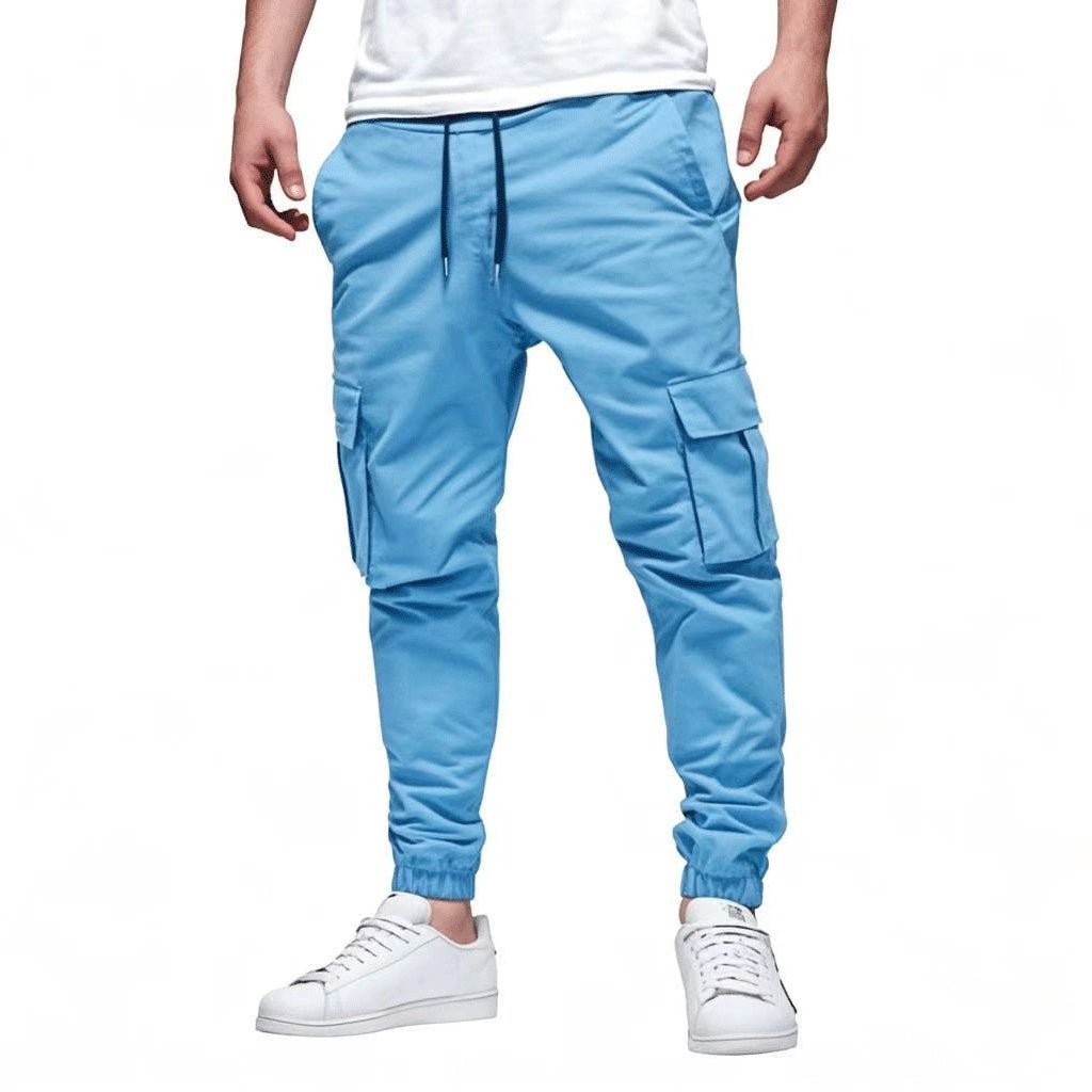 Men's Multi-pocket Drawstring Leisure Japanese Cargo Pants