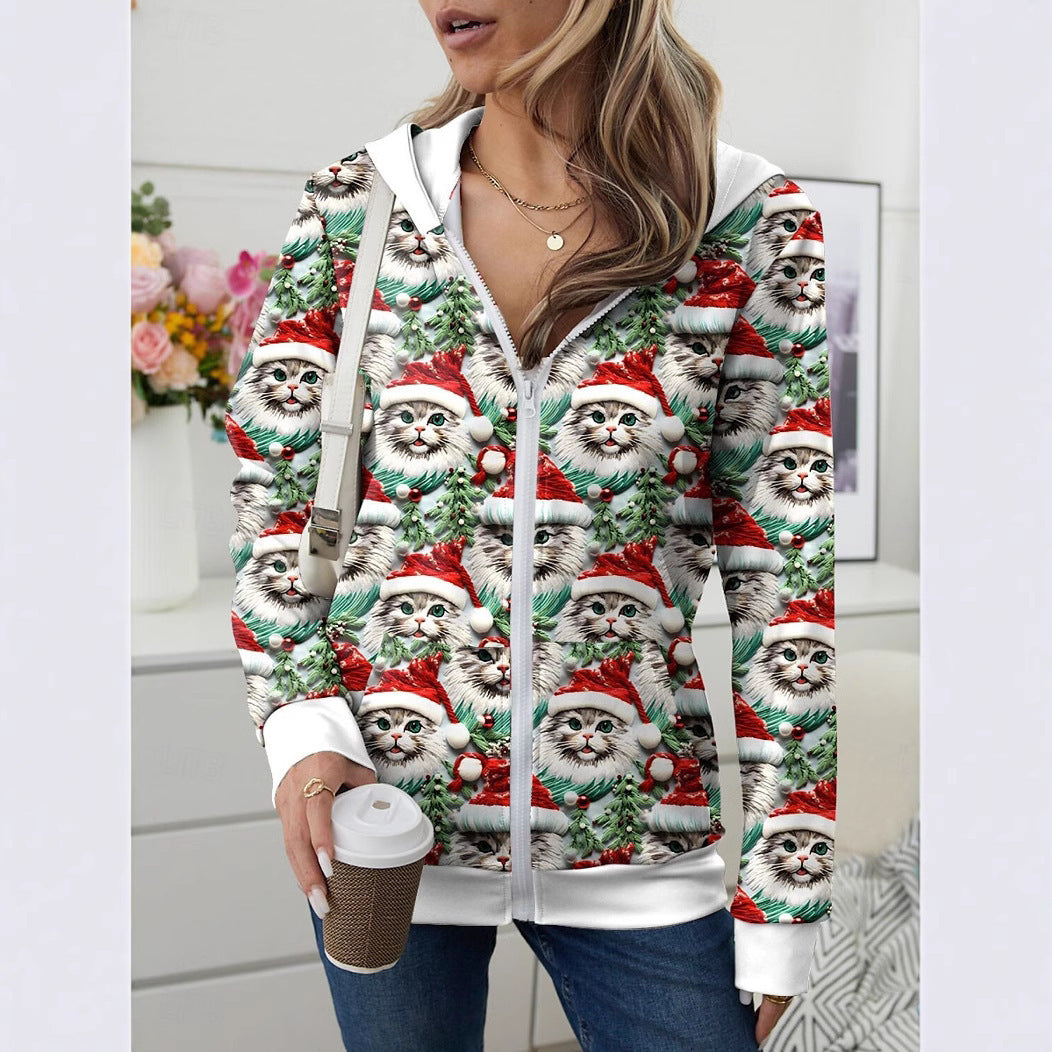 Amazon European And American Zipper Cardigan Fashion Casual