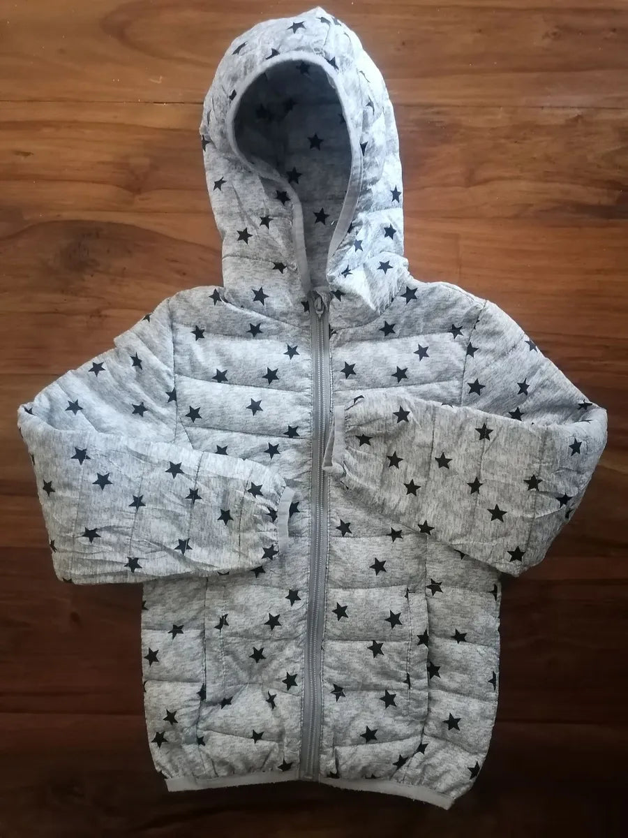 Kids' Hooded Puffer Jacket – Size 5 Years