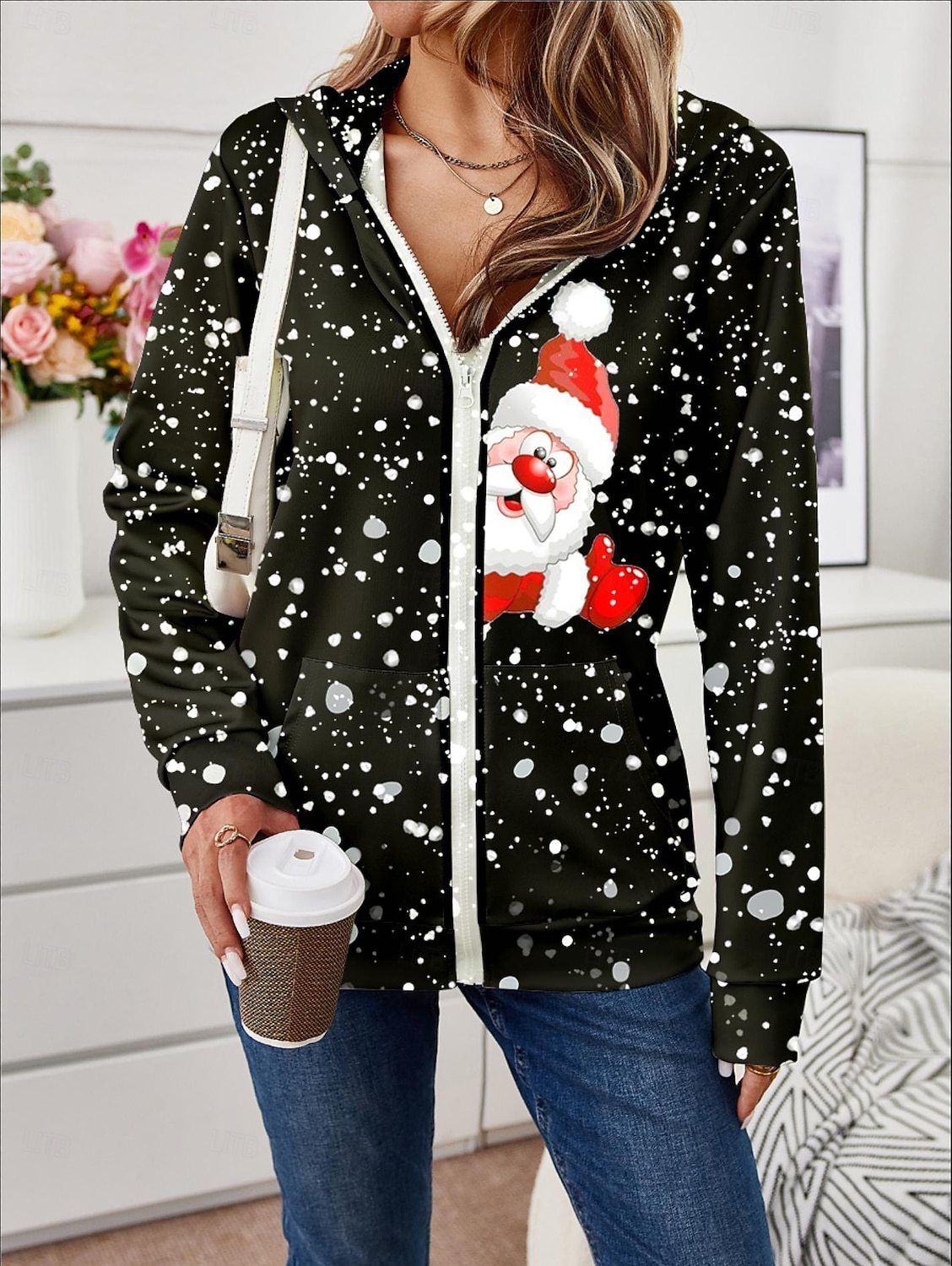 Amazon European And American Zipper Cardigan Fashion Casual