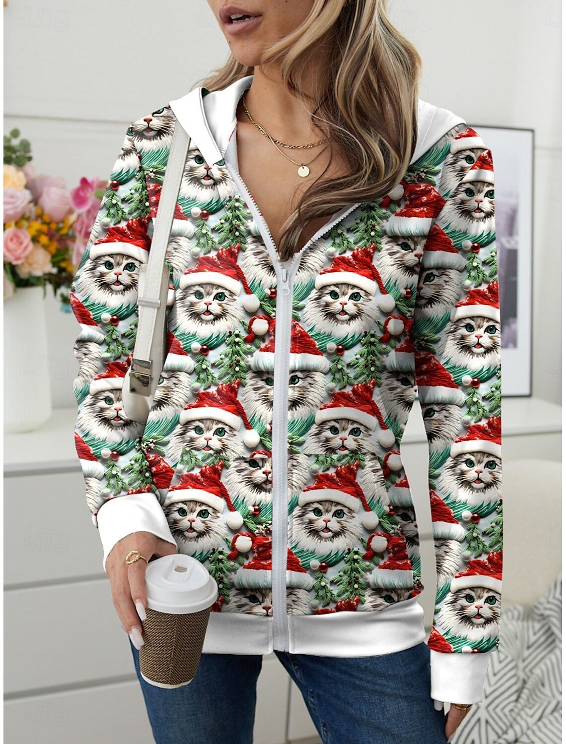 Amazon European And American Zipper Cardigan Fashion Casual