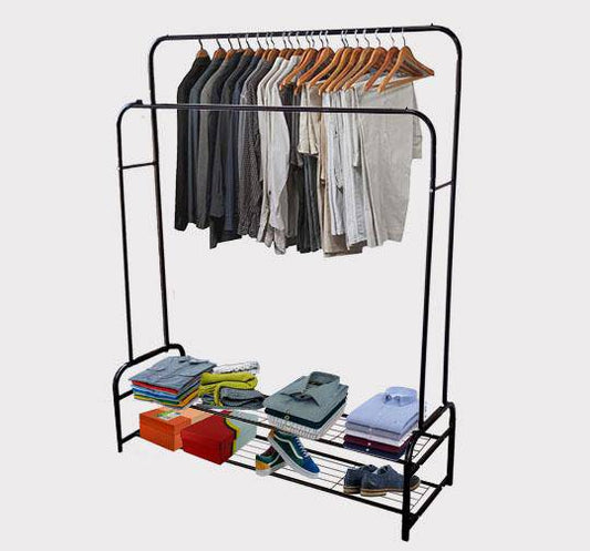 Heavy Duty Double Pole Clothing Rack_0