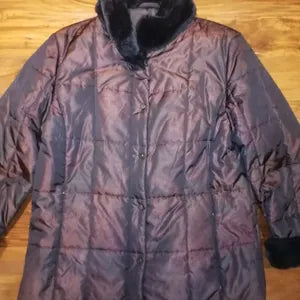 Ladies Puffer Jacket – Copper Brown – Size Medium