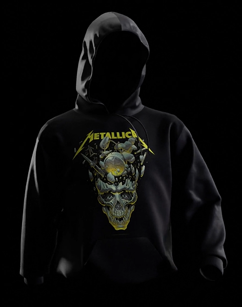 Metallica Pullover Hoodie – Black or Grey