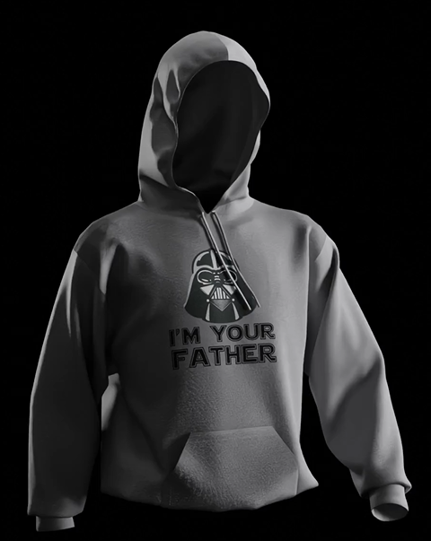 Darth Vader “I’m Your Father” Hoodie – Grey
