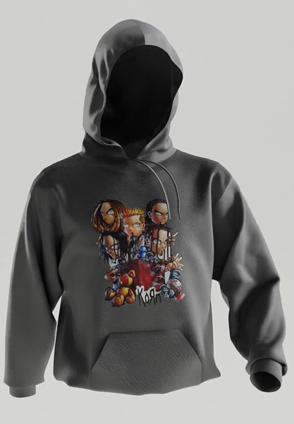 Korn Hoodie - Grey