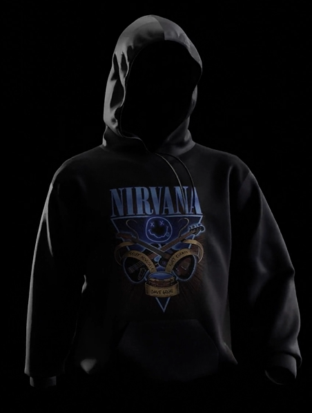 Nirvana Hoodie - Black or Grey