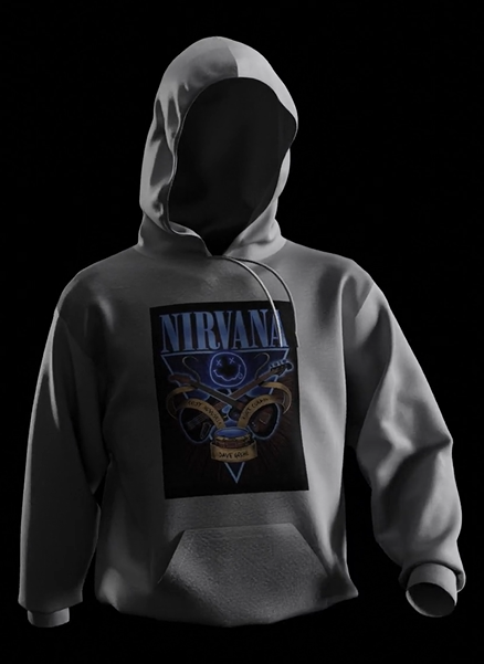 Nirvana Hoodie - Black or Grey