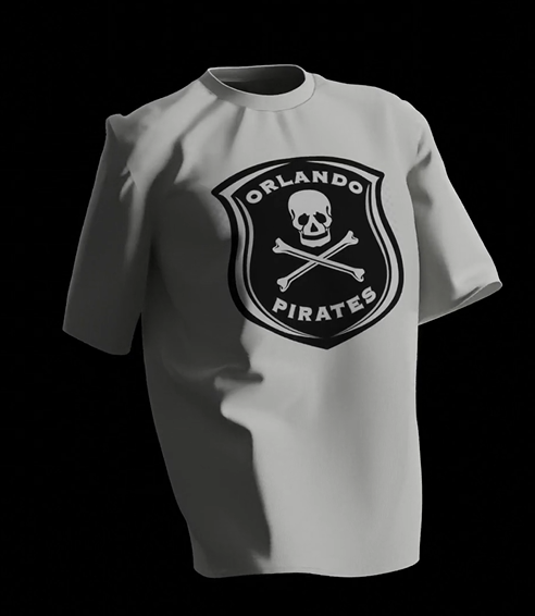 Orlando Pirates Supporter Shirt - Black/White