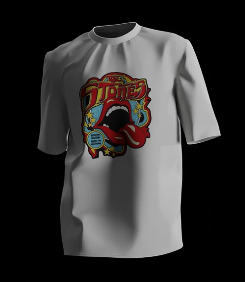 Rolling Stones Shirt - Black/White