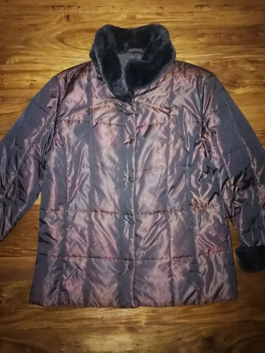 Ladies Puffer Jacket – Copper Brown – Size Medium