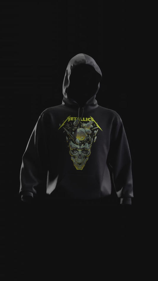 Metallica Pullover Hoodie – Black or Grey